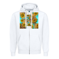 White western mother's day mimi with turquoise and sunflowers and leopard tu Zipper Hoodie - TumblerDesignByShophia