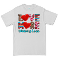 Dove Grey love more worry less Premium Tee - AdoDesignShop