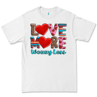 White love more worry less Premium Tee - AdoDesignShop