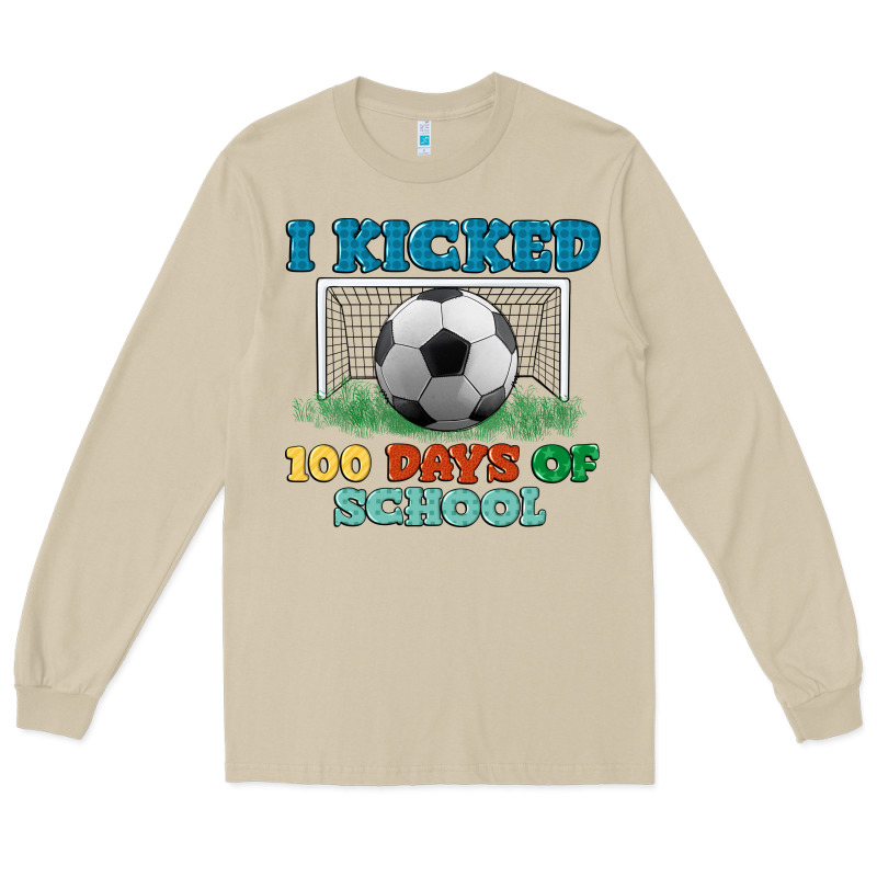 I Kicked 100 Days Of School Long Sleeve Tee by LillyAllenDesigns | Teevron