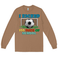Toasted Coconut i kicked 100 days of school Long Sleeve Tee - LillyAllenDesigns