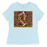 Baby Blue American football Ladies Tee - JahusDesignShop
