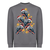 Christmas Tree With Manatee Heavyweight Sweatshirt | Teevron