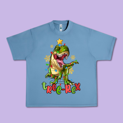 Tree Rex Trex Christmas Dinosaur Urban Heavy Tee Designed By Maliassmallbusiness