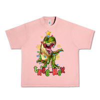 Salmon tree rex trex christmas dinosaur Urban Heavy Tee - MaliasSmallBusiness