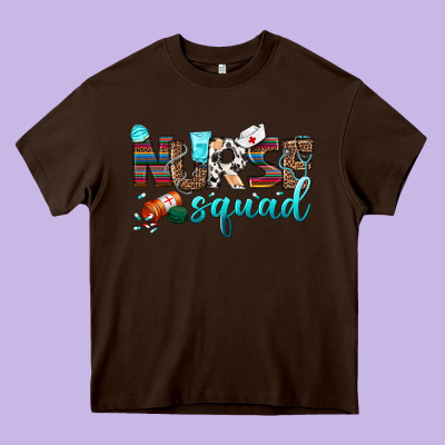 Nurse Squad Heavy Core Tee Designed By Bundleandbundleshop