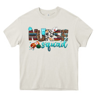 Cream nurse squad Heavy Core Tee - BundleAndBundleShop