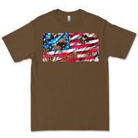 Cacao usa flag and leopard with wood license plate Premium Tee - Artiststas