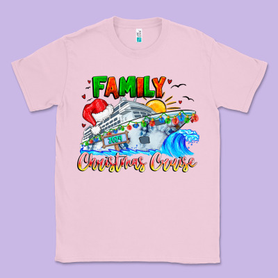 Family 2024 Christmas Cruise Classic Tee Designed By Cowhidedigitalart
