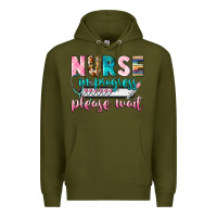 Army Green Nurse in progres Premium Hoodie - CowGirlArtShop