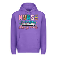 Purple Nurse in progres Premium Hoodie - CowGirlArtShop
