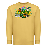 Antique Gold lucky gnomes truck St. Patrick's Premium Sweatshirt - HowdyJamesFarm