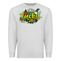 Dove Grey lucky gnomes truck St. Patrick's Premium Sweatshirt - HowdyJamesFarm