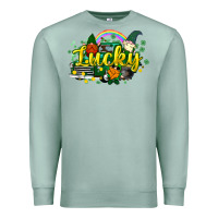 Seafoam lucky gnomes truck St. Patrick's Premium Sweatshirt - HowdyJamesFarm