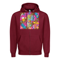 Burgundy scrub life tumbler tbs Zipper Hoodie - TumblerDesignByShophia