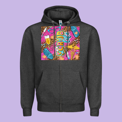 Scrub Life Tumbler Tbs Zipper Hoodie Designed By Tumblerdesignbyshophia