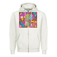 Oatmeal Heather scrub life tumbler tbs Zipper Hoodie - TumblerDesignByShophia
