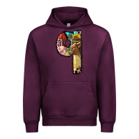 Mauve Wine Farm Life Alphabet Lowercase Letters Q Urban Hoodie - BundleAndBundleShop
