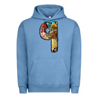 Pigment Pebble Blue Farm Life Alphabet Lowercase Letters Q Urban Hoodie - BundleAndBundleShop