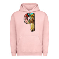 Pigment Salmon Farm Life Alphabet Lowercase Letters Q Urban Hoodie - BundleAndBundleShop