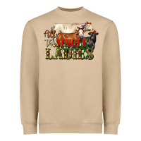 Mushroom all the jingle ladies christmas cows Heavyweight Sweatshirt - LillyAllenDesigns