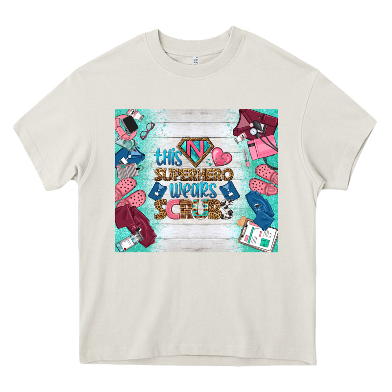 This Superhero Wears Scrubs Tumbler Heavy Core Tee by BundleAndBundleShop | Teevron