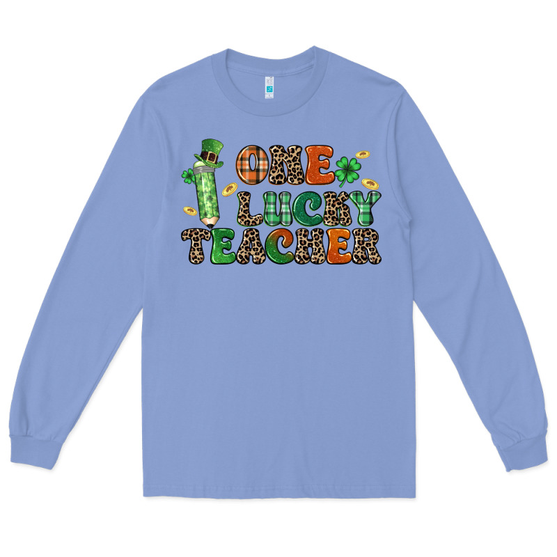 One Lucky Teacher Long Sleeve Tee by LillyAllenDesigns | Teevron