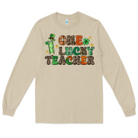 Mushroom one lucky teacher Long Sleeve Tee - LillyAllenDesigns
