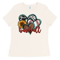 Bone baseball hearts Ladies Tee - Jasminsmagicworld