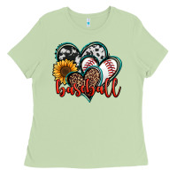 Matcha baseball hearts Ladies Tee - Jasminsmagicworld
