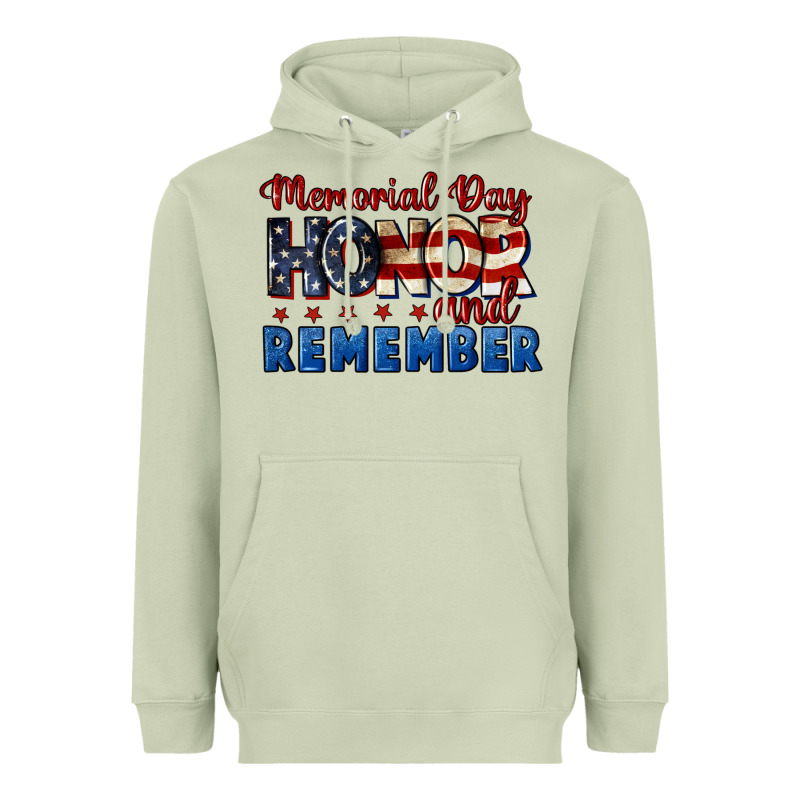 Memorial Day Honor And Remember 4th Of July Heavyweight Hoodie by CowGirlArtShop | Teevron