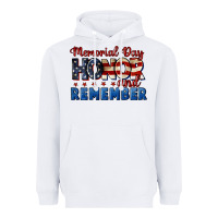 White Memorial day honor and remember 4th of july Heavyweight Hoodie - CowGirlArtShop