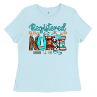 Baby Blue registered nurse Ladies Tee - BundleAndBundleShop