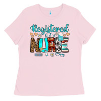 Bubblegum Pink registered nurse Ladies Tee - BundleAndBundleShop