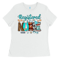 White registered nurse Ladies Tee - BundleAndBundleShop
