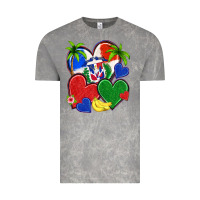 Cloud Rock dominican repuclic hearts Vintage Tee - NancyCooperArtShop