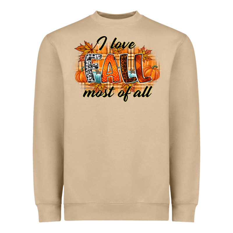 I Love Fall Most Of All Heavyweight Sweatshirt by RacoonDesign | Teevron