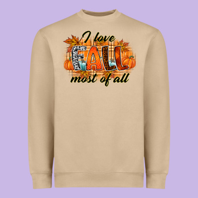 I Love Fall Most Of All Heavyweight Sweatshirt Designed By Racoondesign