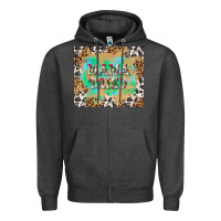 Charcoal Heather mama tried with leopard and cowhide tumbler tbs Zipper Hoodie - TumblerDesignByShophia