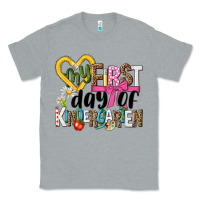 Heather Grey my first day of kindergarten Classic Tee - NancyCooperArtShop