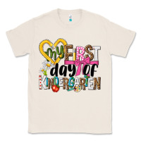 Natural my first day of kindergarten Classic Tee - NancyCooperArtShop