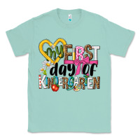 Seafoam my first day of kindergarten Classic Tee - NancyCooperArtShop