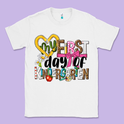 My First Day Of Kindergarten Classic Tee Designed By Nancycooperartshop