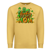 Antique Gold Lucky Mom  St. Patrick's Day Premium Sweatshirt - CowGirlArtShop