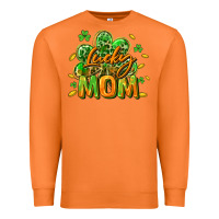 Carrot Lucky Mom  St. Patrick's Day Premium Sweatshirt - CowGirlArtShop