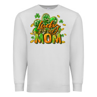 Dove Grey Lucky Mom  St. Patrick's Day Premium Sweatshirt - CowGirlArtShop
