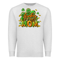 Oatmeal Heather Lucky Mom  St. Patrick's Day Premium Sweatshirt - CowGirlArtShop