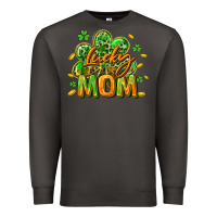 Smoke Lucky Mom  St. Patrick's Day Premium Sweatshirt - CowGirlArtShop