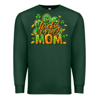 Sports Green Lucky Mom  St. Patrick's Day Premium Sweatshirt - CowGirlArtShop