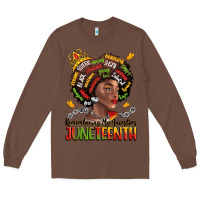 Chestnut remembering my ancestors juneteenth Long Sleeve Tee - LillyAllenDesigns